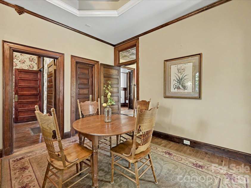 702 Hayne Street, Monroe, NC 28112.  MLS# CAR4376608, YatesRealty ID 27571. Spacious breakfast area blending historic charm with everyday comfort and convenience.