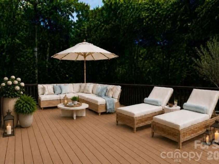 2369 Glenwood Street, Kannapolis, NC 28083.  MLS# CAR4384660, YatesRealty ID 27579. Side deck virtually staged