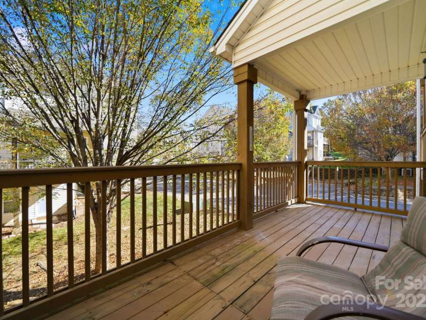 7119 Founders Club Court, Charlotte, NC 28269.  MLS# CAR4317437, YatesRealty ID 2759. Serence Deck on main floor 