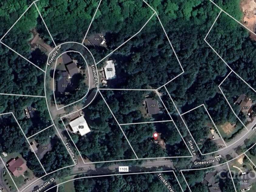 17 Sitar Lane, Saluda, NC 28773.  MLS# CAR4284532, YatesRealty ID 27590. Aerial