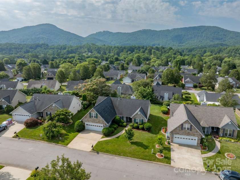 34 Dove Hollow Road, Fletcher, NC 28732.  MLS# CAR4279098, YatesRealty ID 27596. Aerial