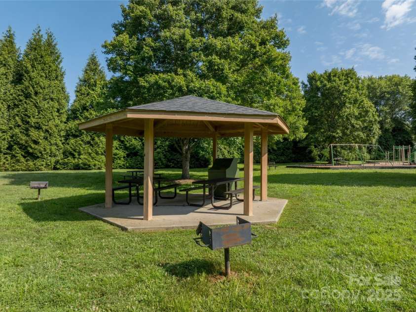 34 Dove Hollow Road, Fletcher, NC 28732.  MLS# CAR4279098, YatesRealty ID 27596. Community area Gazebo for picnics and gatherings.