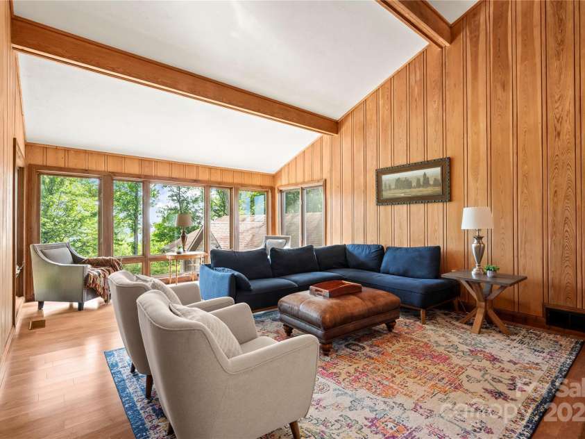2045 Hogback Mountain Road, Tryon, NC 28782.  MLS# CAR4272415, YatesRealty ID 27598. Living RoomUpper Level