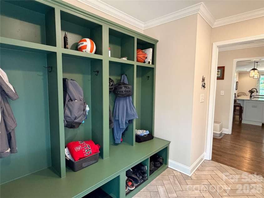 3331 Champaign Street, Charlotte, NC 28210.  MLS# CAR4377876, YatesRealty ID 27615. Drop Zone at Back Door