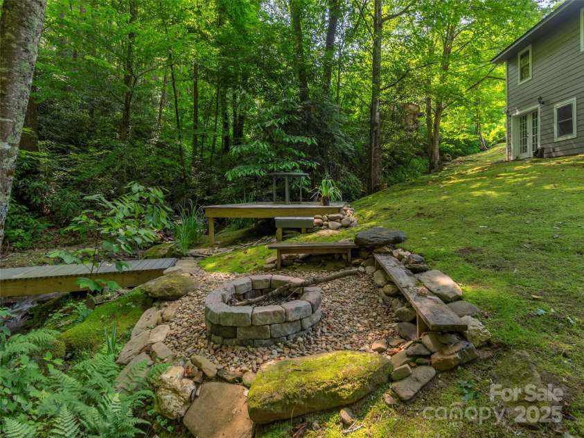 1131 Laurel Branch Road, Waynesville, NC 28785.  MLS# CAR4270498, YatesRealty ID 27622. Creekside oasis