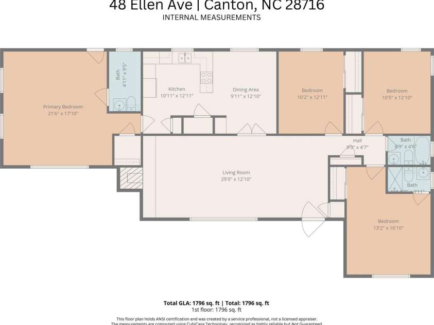 48 Ellen Avenue, Canton, NC 28716.  MLS# CAR4378730, YatesRealty ID 27622. 
