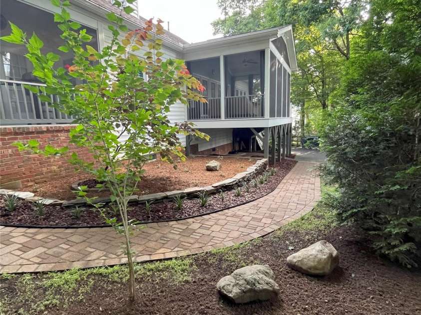 5929 Waterelm Lane, Charlotte, NC 28269.  MLS# CAR4264199, YatesRealty ID 27628. Backyard Angle View