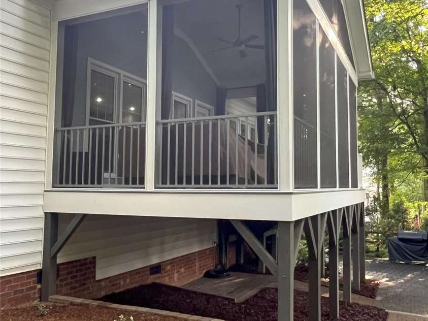 5929 Waterelm Lane, Charlotte, NC 28269.  MLS# CAR4264199, YatesRealty ID 27628. Premium Deck Side