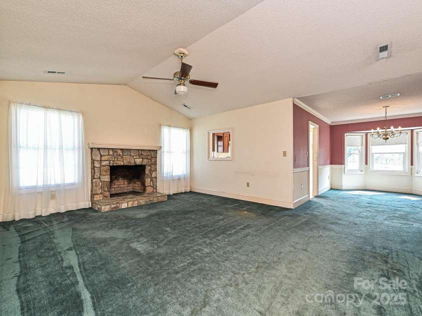 2912 Peachwood Court, Fort Mill, SC 29715.  MLS# CAR4276302, YatesRealty ID 27631. Living and Dining Room
