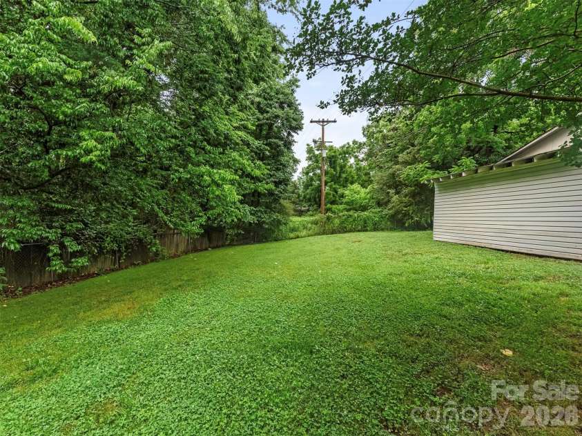 1016 Underwood Road, Matthews, NC 28104.  MLS# CAR4379507, YatesRealty ID 27632. Back Yard