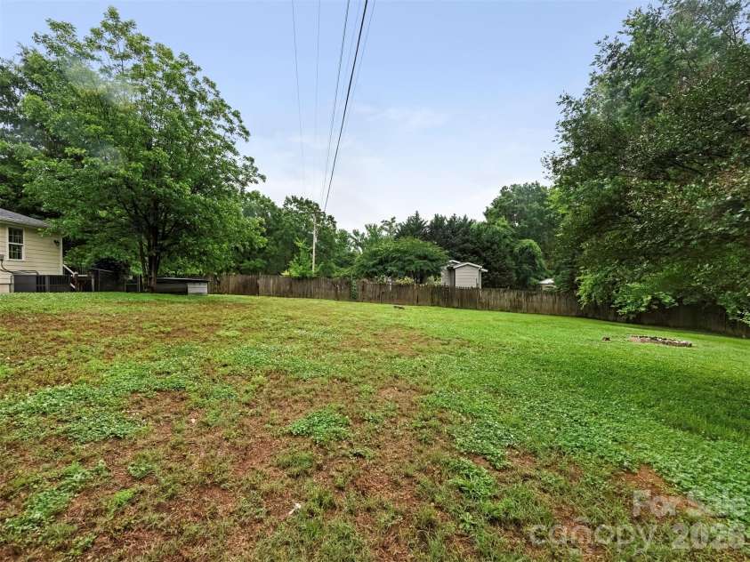 1016 Underwood Road, Matthews, NC 28104.  MLS# CAR4379507, YatesRealty ID 27632. Back Yard