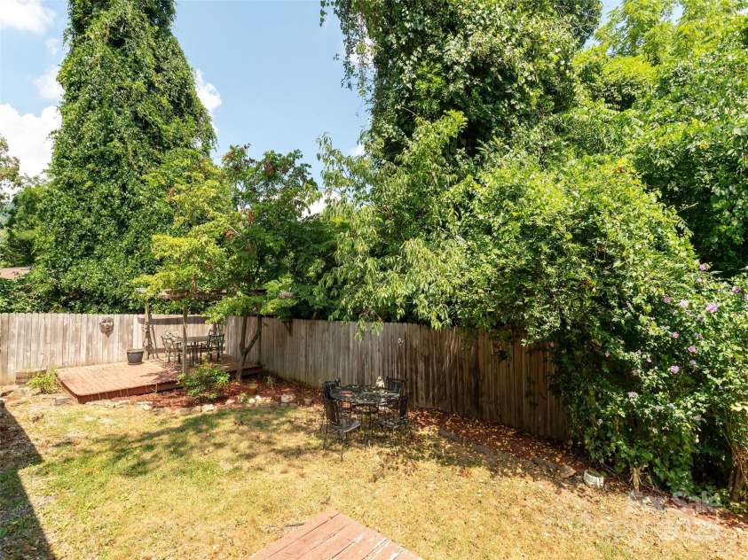 304 Old Haw Creek Road, Asheville, NC 28805.  MLS# CAR4275687, YatesRealty ID 27634. Fenced backyard with 2 decks