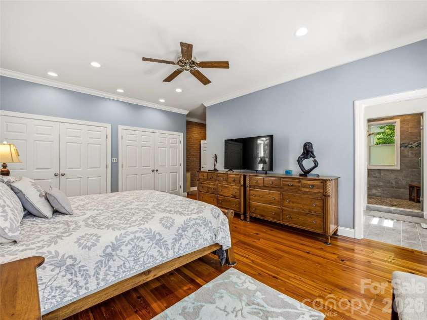 243 Poplar Lane, Pisgah Forest, NC 28712.  MLS# CAR4386955, YatesRealty ID 27648. Master Suite Main Level