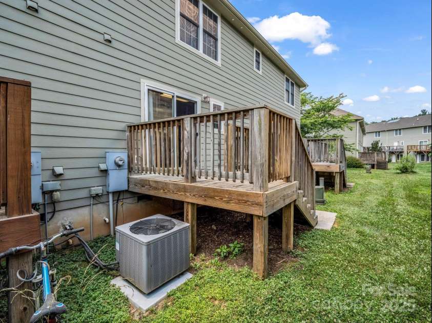34 Douglas Fir Avenue, Arden, NC 28704.  MLS# CAR4275111, YatesRealty ID 27661. Back porch