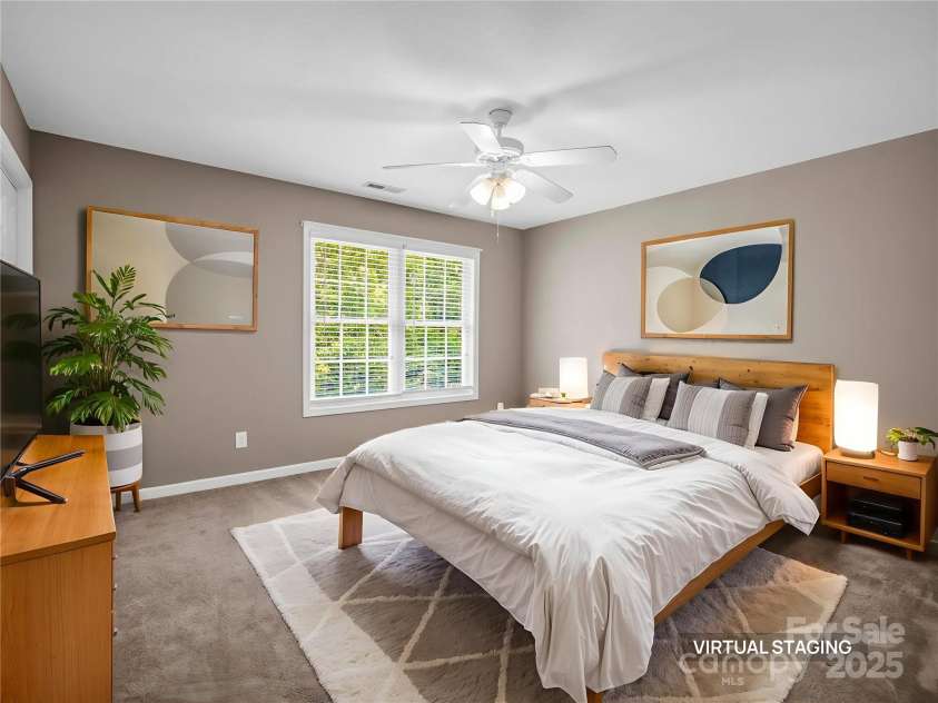 34 Douglas Fir Avenue, Arden, NC 28704.  MLS# CAR4275111, YatesRealty ID 27661. Virtual staging: Primary bedroom