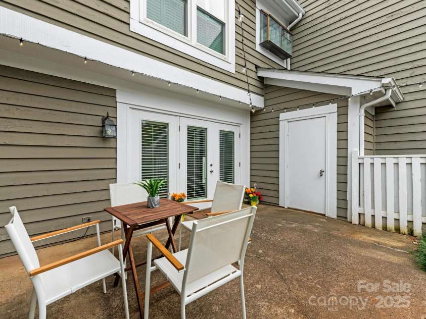 8251 Tradd Court, Charlotte, NC 28210.  MLS# CAR4247585, YatesRealty ID 27663. Back patio