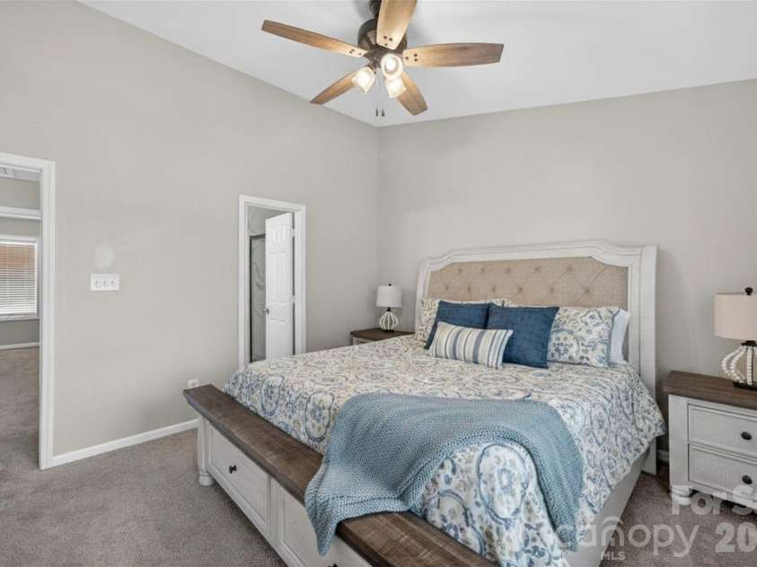 4071 Center Place Drive, Harrisburg, NC 28075.  MLS# CAR4380893, YatesRealty ID 27667. Primary Bedroom