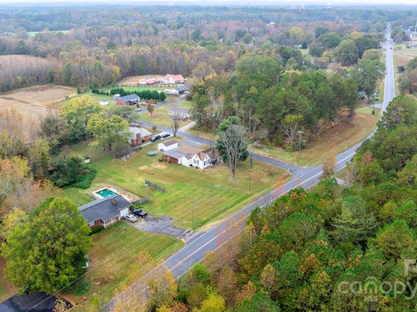 3635 Tryon Courthouse Road, Cherryville, NC 28021.  MLS# CAR4197804, YatesRealty ID 2767. Aerial View