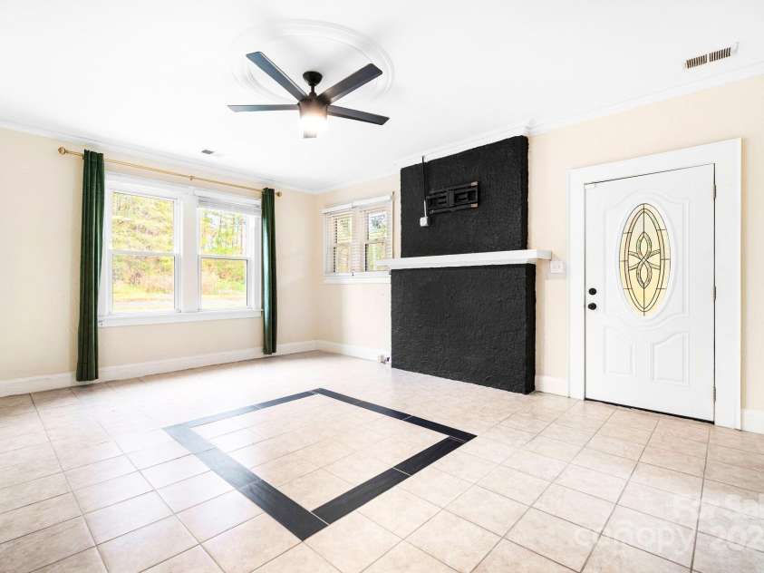 3635 Tryon Courthouse Road, Cherryville, NC 28021.  MLS# CAR4197804, YatesRealty ID 2767. Front Door Entrance