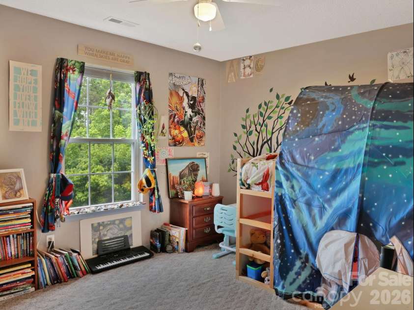 1798 New Stock Road, Weaverville, NC 28787.  MLS# CAR4379856, YatesRealty ID 27678. Third bedroom - peaceful mountain views from window.