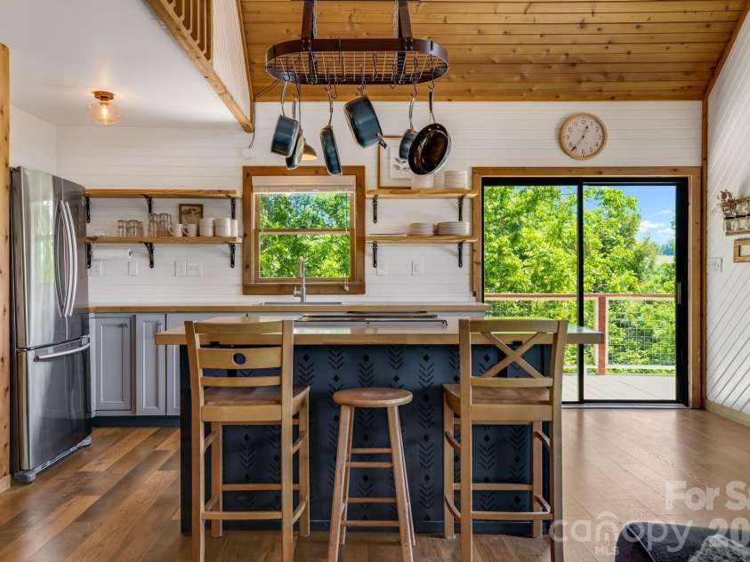 694 Boulder Road, Marshall, NC 28753.  MLS# CAR4384488, YatesRealty ID 27681. Kitchen and Kitchen Island