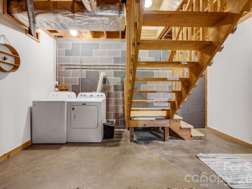 694 Boulder Road, Marshall, NC 28753.  MLS# CAR4384488, YatesRealty ID 27681. Laundry in Basement 