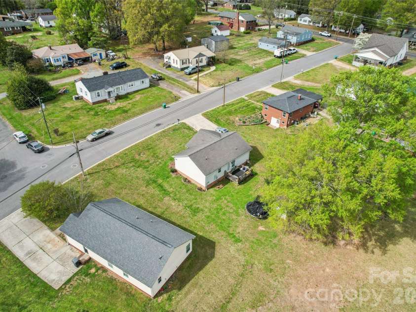 115 Beaver Street, Landis, NC 28088.  MLS# CAR4367576, YatesRealty ID 27682. Aerial View