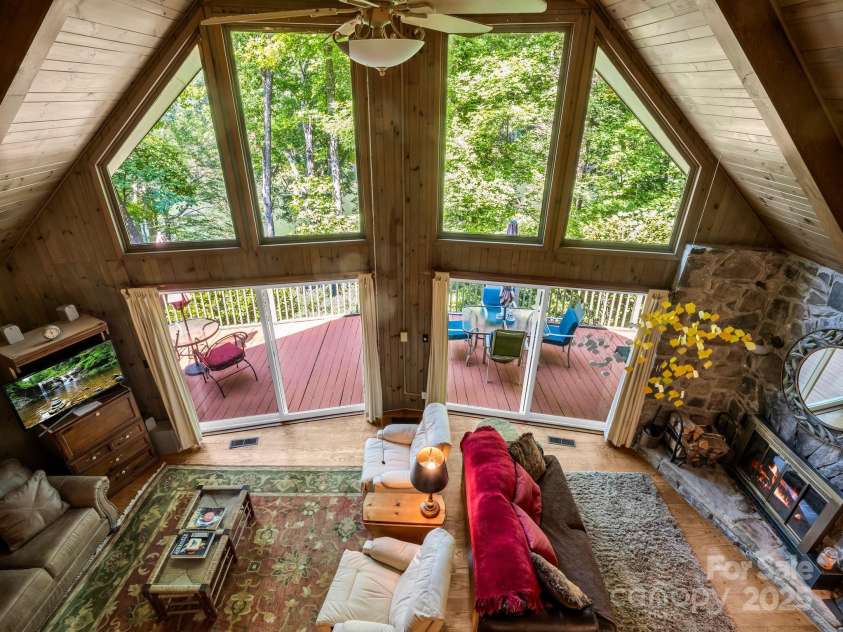 126 Sleeping Bear Lane, Lake Lure, NC 28746.  MLS# CAR4276702, YatesRealty ID 27694. 