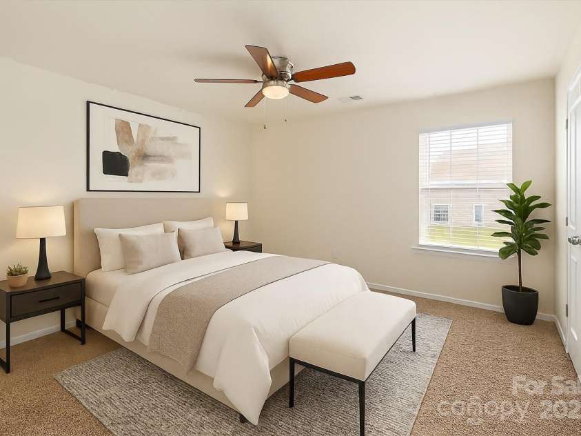 2515 Walnut Forest Drive, Charlotte, NC 28216.  MLS# CAR4260592, YatesRealty ID 27696. Bedroom 3 Virtually Staged