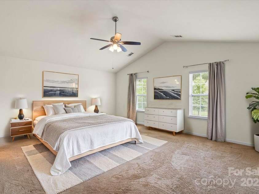 2515 Walnut Forest Drive, Charlotte, NC 28216.  MLS# CAR4260592, YatesRealty ID 27696. Primary Bedroom - Virtually Staged