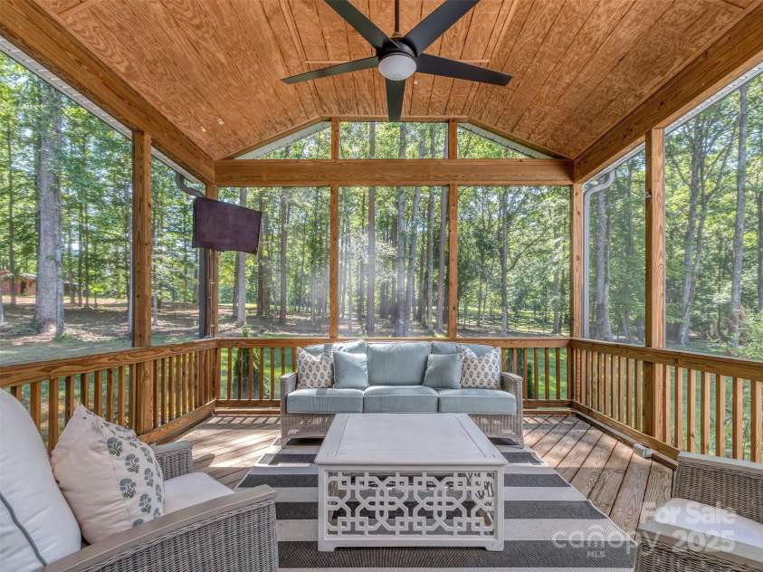 202 Walden Lane, Weddington, NC 28104.  MLS# CAR4274897, YatesRealty ID 27698. Screen porch
