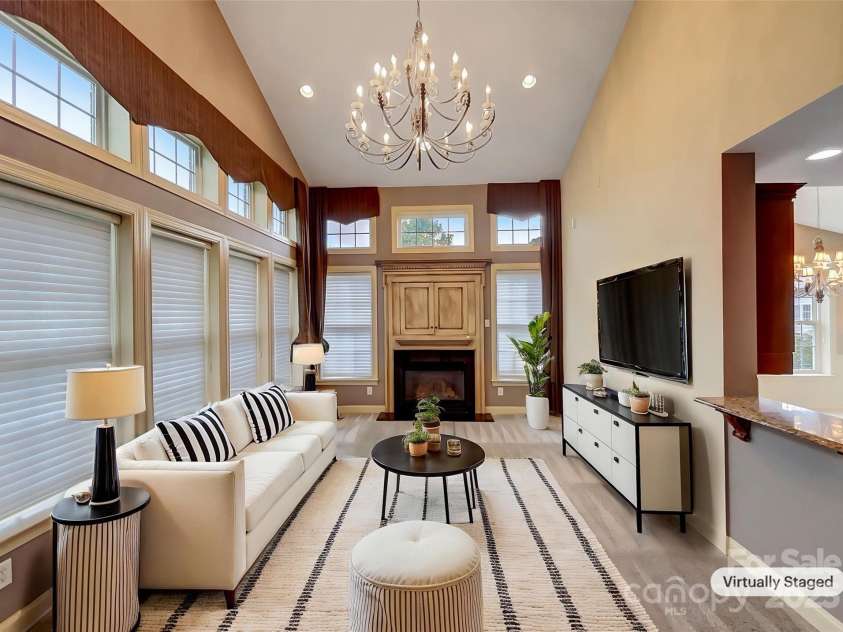 1000 Sarandon Drive, Matthews, NC 28104.  MLS# CAR4259521, YatesRealty ID 27703. Virtually Staged