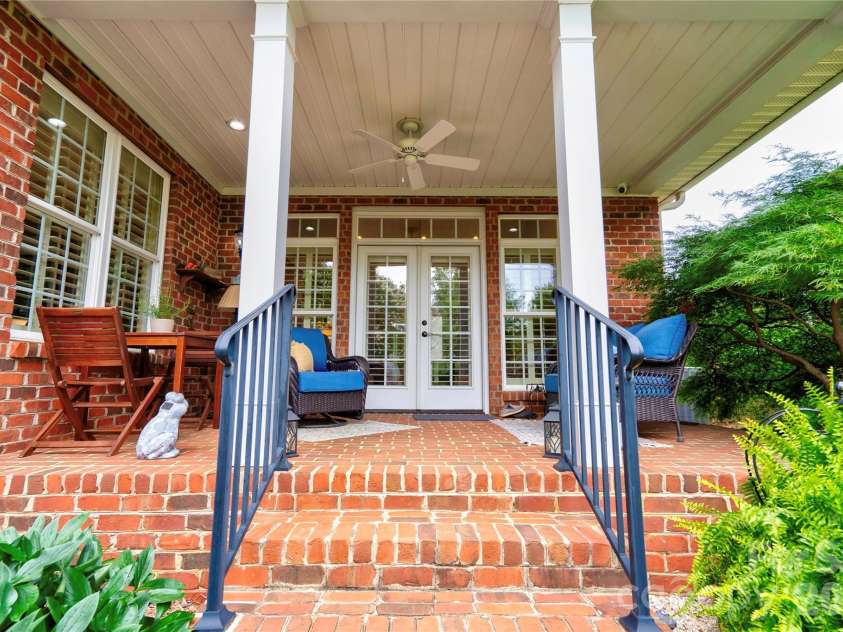 121 Blakemore Drive, Shelby, NC 28152.  MLS# CAR4389105, YatesRealty ID 27704. Covered Rear Porch