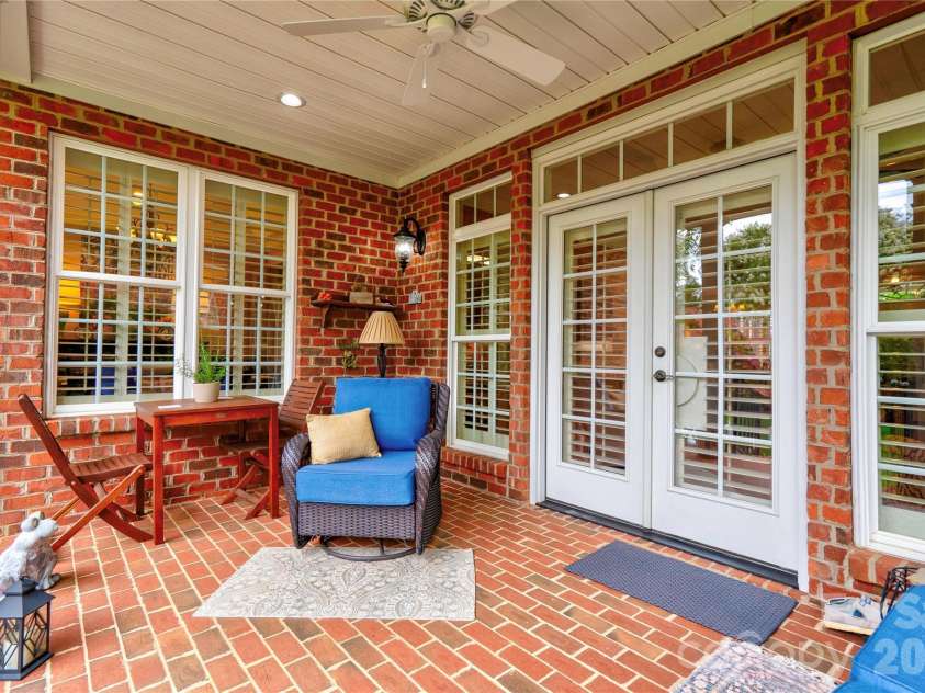 121 Blakemore Drive, Shelby, NC 28152.  MLS# CAR4389105, YatesRealty ID 27704. Covered Rear Porch