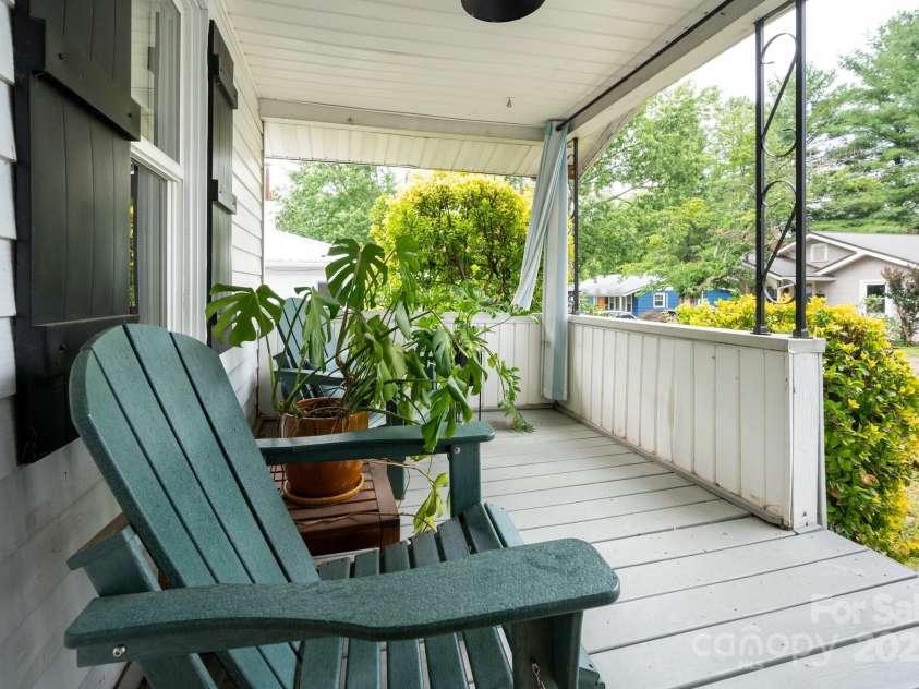 18 Jarrett Street, Asheville, NC 28806.  MLS# CAR4279955, YatesRealty ID 27706. East-facing Front for Sunrise Views