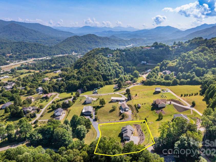 605 Red Bank Road, Waynesville, NC 28786.  MLS# CAR4277053, YatesRealty ID 27707. View looking north