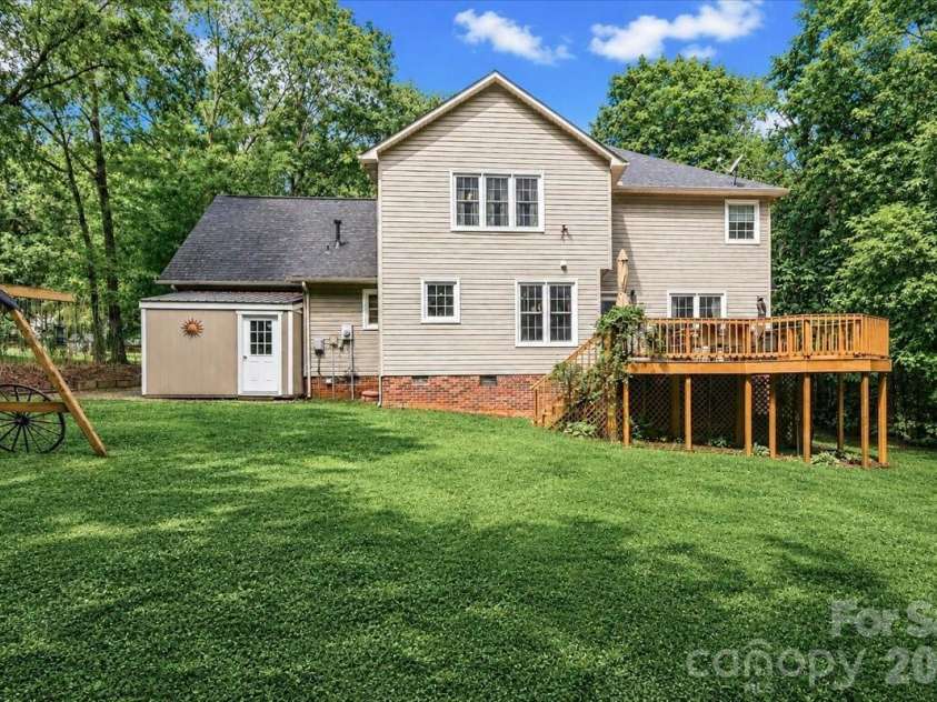 311 Deerfield Circle, Salisbury, NC 28147.  MLS# CAR4385691, YatesRealty ID 27728. Back view of home