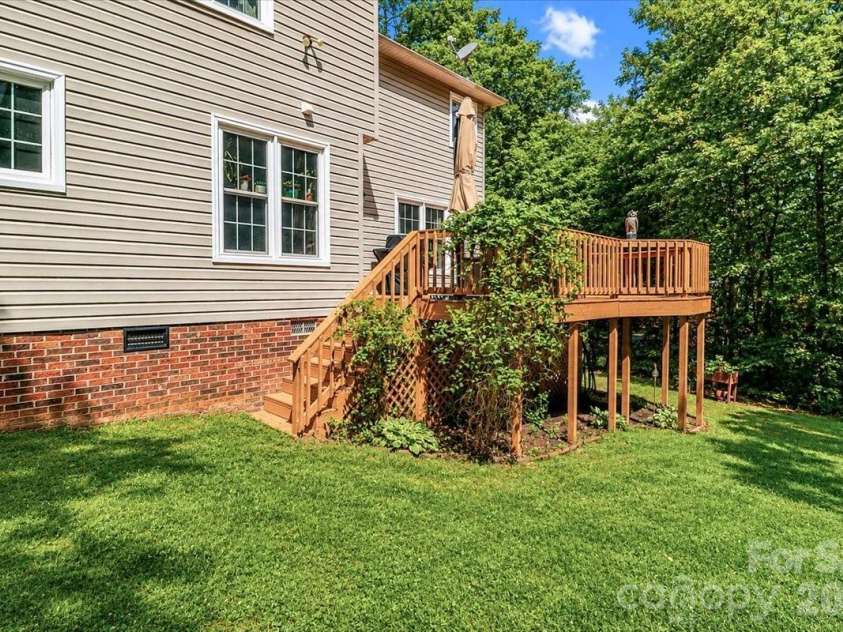 311 Deerfield Circle, Salisbury, NC 28147.  MLS# CAR4385691, YatesRealty ID 27728. Back view of home