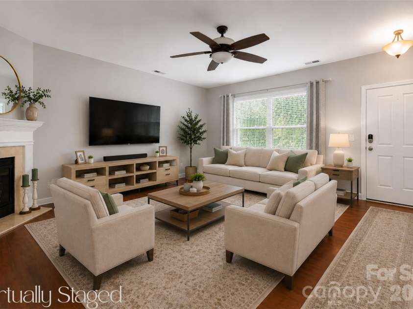 222 Flanders Drive, Mooresville, NC 28117.  MLS# CAR4386928, YatesRealty ID 27731. Virtually staged.