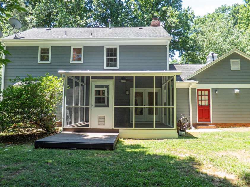 3008 Heathcroft Court, Charlotte, NC 28269.  MLS# CAR4269502, YatesRealty ID 27736. Backyard