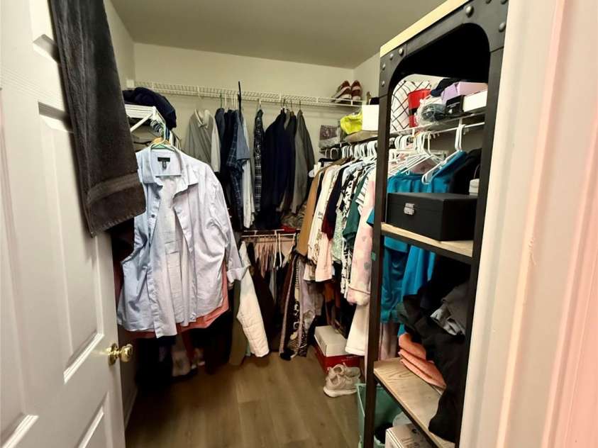 7267 Sandown Court, Harrisburg, NC 28075.  MLS# CAR4268335, YatesRealty ID 27737. Walk in closet in the primary bedroom