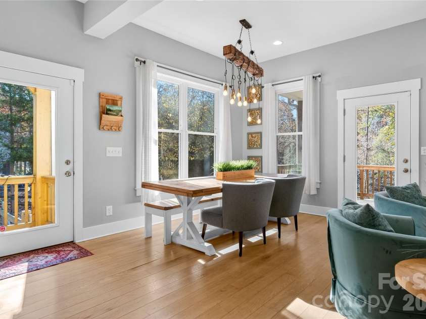 6923 Wateredge Drive, Sherrills Ford, NC 28673.  MLS# CAR4316693, YatesRealty ID 2774. Side-door leads to the fire pit and driveway