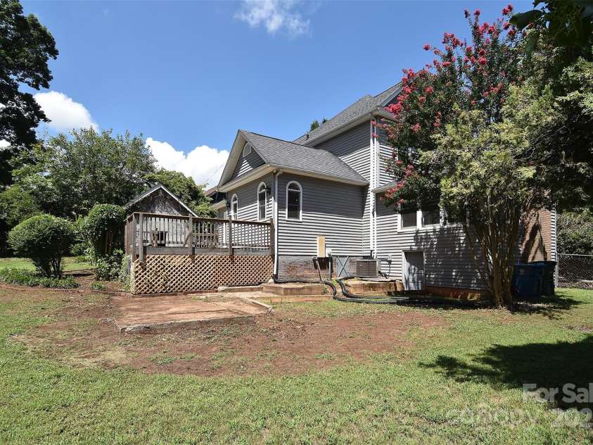 1707 Main Street, Salisbury, NC 28144.  MLS# CAR4281893, YatesRealty ID 27758. Back side view of Home