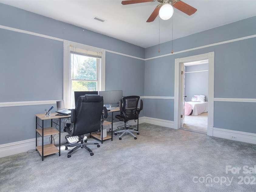 1707 Main Street, Salisbury, NC 28144.  MLS# CAR4281893, YatesRealty ID 27758. Bedroom 1 used as an office connects to BR 2
