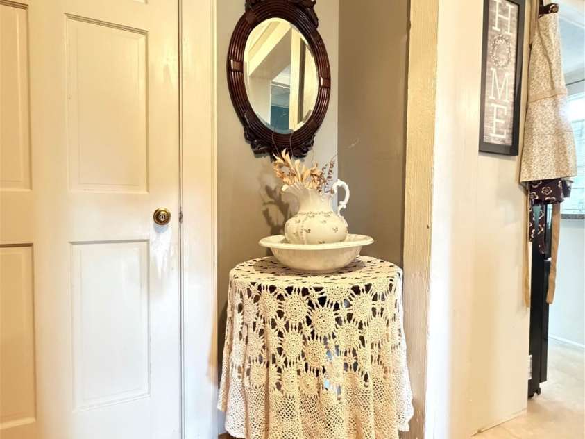 1417 Melrose Drive, Shelby, NC 28152.  MLS# CAR4386455, YatesRealty ID 27772. Interior hallway adds classic appeal
