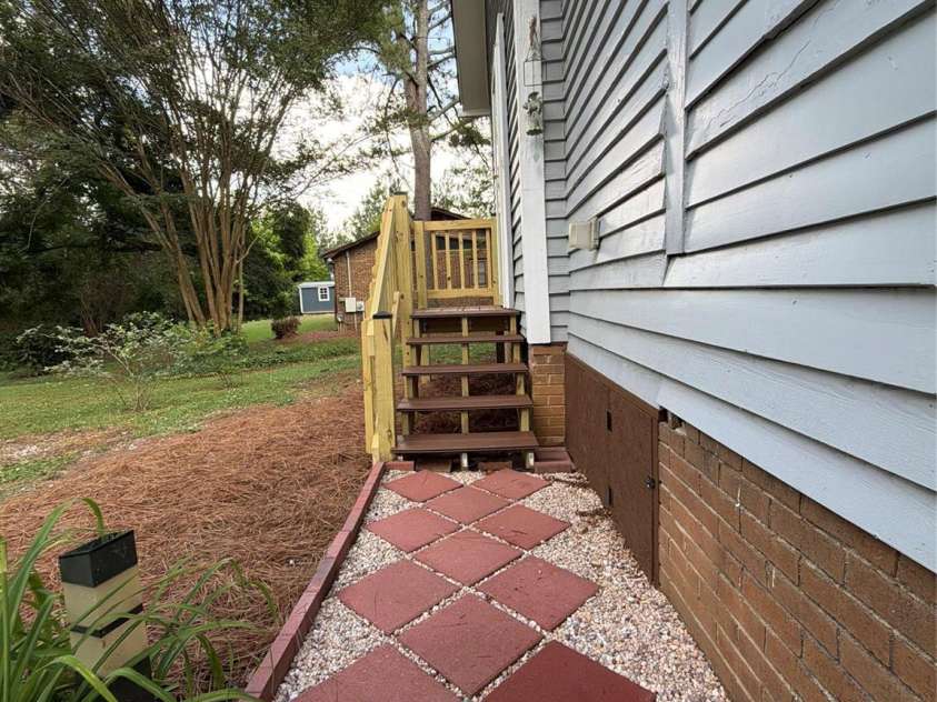 1417 Melrose Drive, Shelby, NC 28152.  MLS# CAR4386455, YatesRealty ID 27772. Rear entry complete with composite flooring.