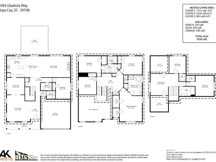 5093 Gladiola Way, Tega Cay, SC 29708.  MLS# CAR4384631, YatesRealty ID 27780. 