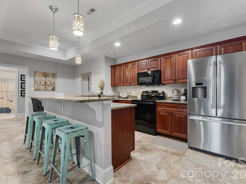 9156 Fair Oak Drive, Sherrills Ford, NC 28673.  MLS# CAR4351146, YatesRealty ID 2779. 2nd Kitchen - Basement