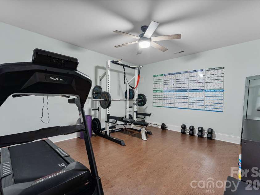 9156 Fair Oak Drive, Sherrills Ford, NC 28673.  MLS# CAR4351146, YatesRealty ID 2779. Gym