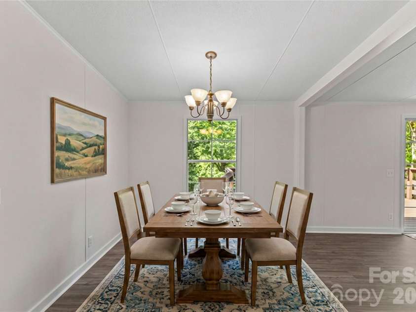 5021 Raintree Lane, Maiden, NC 28650.  MLS# CAR4387189, YatesRealty ID 27795. Dining room staged